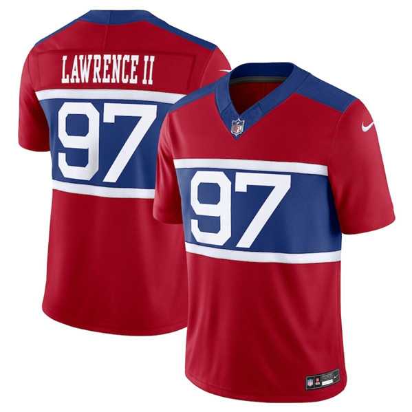 Men & Women & Youth New York Giants #97 Dexter Lawrence II Century Red Alternate Vapor F.U.S.E. Limited Football Stitched Jersey